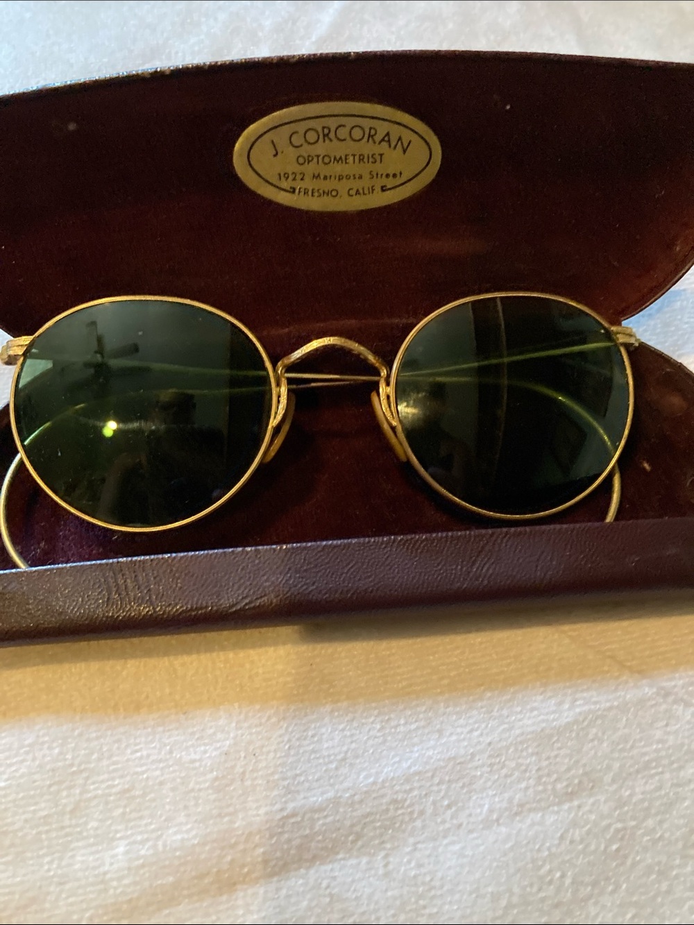 Vintage gold rim round glasses